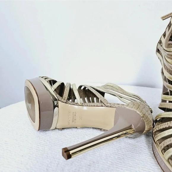 Bruno Magli stilleto strappy gladiator pumps 39 - Picture 5 of 15